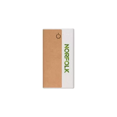 branded Norfolk Wireless Eco Power Bank - 10,000 mAh, from our range of promotional Power Banks