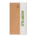 branded Norfolk Wireless Eco Power Bank - 10,000 mAh, from our range of promotional Power Banks