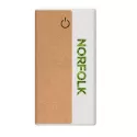 branded Norfolk Wireless Eco Power Bank - 10,000 mAh, from our range of promotional Power Banks