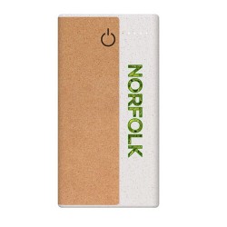 branded Norfolk Wireless Eco Power Bank - 10,000 mAh, from our range of promotional Power Banks