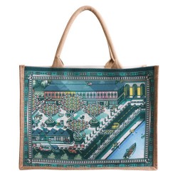 branded Custom Made Canvas and Jute Tote Bag, from our range of promotional Jute Shopping & Tote Bags
