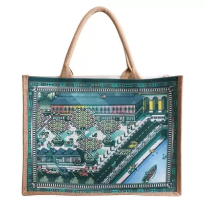 branded Custom Made Canvas and Jute Tote Bag, from our range of promotional Jute Shopping & Tote Bags