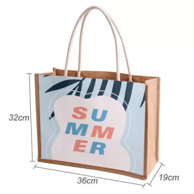branded Custom Made Canvas and Jute Tote Bag, from our range of promotional Jute Shopping & Tote Bags