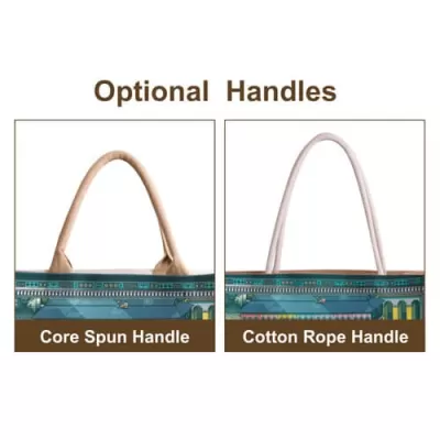 branded Custom Made Canvas and Jute Tote Bag, from our range of promotional Jute Shopping & Tote Bags