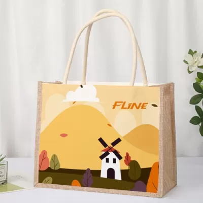 branded Custom Made Canvas and Jute Tote Bag, from our range of promotional Jute Shopping & Tote Bags