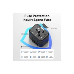 Phone & Tablet Chargers - Fondi 20W QC and PD Travel Adaptor (2A2C)