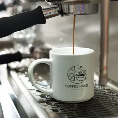 branded Neva Stackable Coffee Mug, from our range of promotional Coffee Mugs