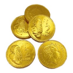 branded 6 Chocolate Coins Packed in A Mesh Bag, from our range of promotional Branded Chocolates