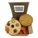 branded 2 Cookie Packed in Box with Sleeve, from our range of promotional Biscuits &amp; Cookies