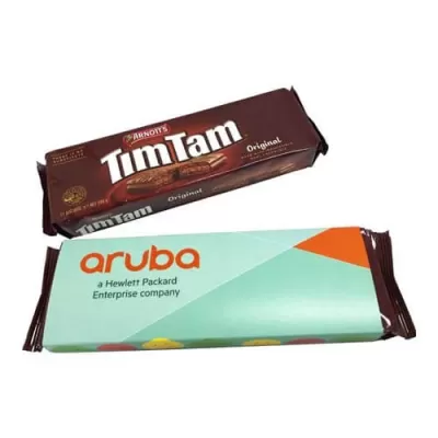 branded 200g TimTam Box Packed in Printed Sleeve, from our range of promotional Biscuits & Cookies