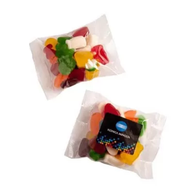 branded 100g Mixed Lollies Bulk Pack Packed in Cello Bags, from our range of promotional Lollies & Sweets