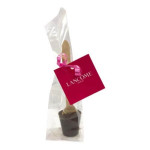 50g Chocolate Spoon Packed in Cello Bags packaging with Tag &amp; Ribbon