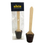 50g Chocolate Spoon Packed in Cello Bags packaging with Tag &amp; Ribbon