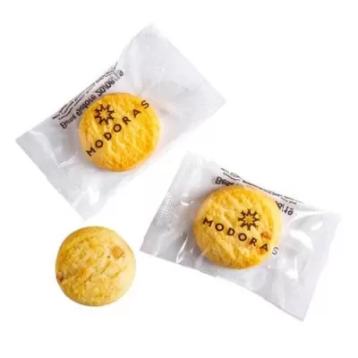branded 5g Bite Size Biscuit Packed in Cello Bags, from our range of promotional Biscuits & Cookies