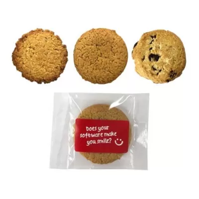 branded 12-14g Gluten Free Biscuits Packed in Cello Bags, from our range of promotional Biscuits & Cookies