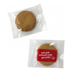 branded 12-14g Gluten Free Biscuits Packed in Cello Bags, from our range of promotional Biscuits & Cookies