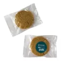 branded 50g White Chocolate &amp; Macadamia Cookie Packed in Cello Bags, from our range of promotional Biscuits &amp; Cookies