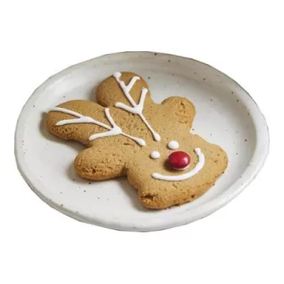 branded 50g Gingerbread Reindeer Cookie Packed in Cello Bags, from our range of promotional Biscuits & Cookies