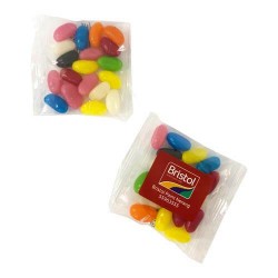 Promotional Jelly Beans - 50g Aussie Jelly Beans Bulk Pack Packed in Cello Bags