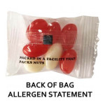 7g Jelly Beans Packed in Cello Bags with One Colour Print