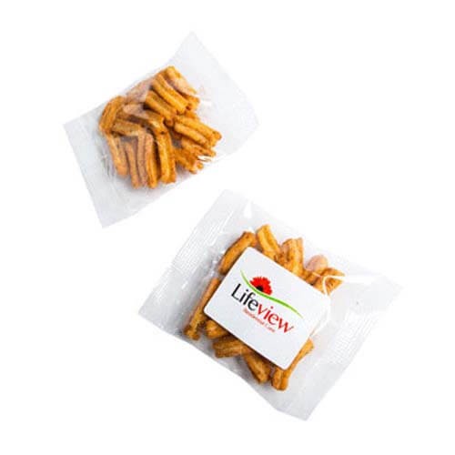 branded 25g Soya Crisps Bulk Pack Packed in Cello Bags, from our range of promotional Branded Snacks