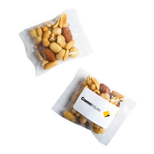 branded 20g Mixed Nuts Bulk Pack Packed in Cello Bags, from our range of promotional Branded Snacks