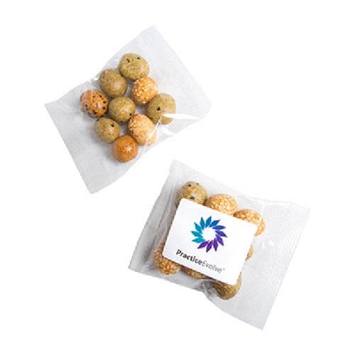 branded 25g Peanut Crackers Bulk Pack Packed in Cello Bags, from our range of promotional Branded Snacks