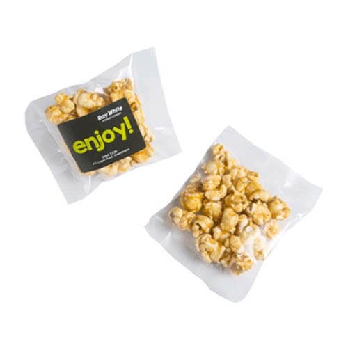 branded 15g Caramel Popcorn Bulk Pack Packed in Cello Bags, from our range of promotional Branded Snacks