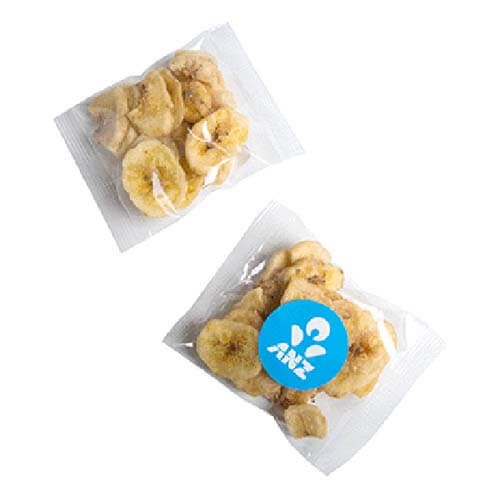 branded 25g Banana Chips Bulk Pack Packed in Cello Bags, from our range of promotional Branded Snacks