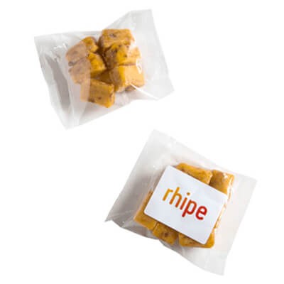 branded 50g Apricot Bites Bulk Pack Packed in Cello Bags, from our range of promotional Branded Snacks