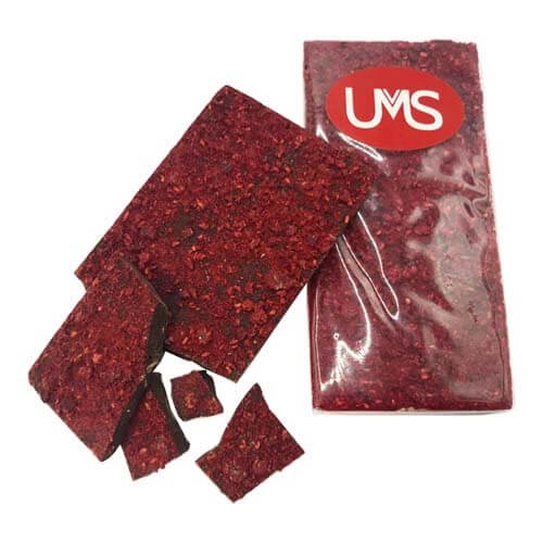 branded 100g Premium White Chocolate Freeze Dried Raspberries Bar Packed in Cello Bags, from our range of promotional Chocola...