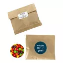 branded 50g Skittles Packed in Kraft Paper Bag, from our range of promotional Lollies &amp; Sweets