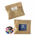 branded 50g Chocolate Beans Packed in Kraft Paper Bag, from our range of promotional Branded Chocolates