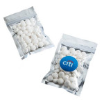 50g Mints Packed in Silver Zip Lock Bag
