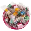 branded 10kg Personalised Rock Candy Individually Wrapped, from our range of promotional Humbugs &amp; Rock Candy
