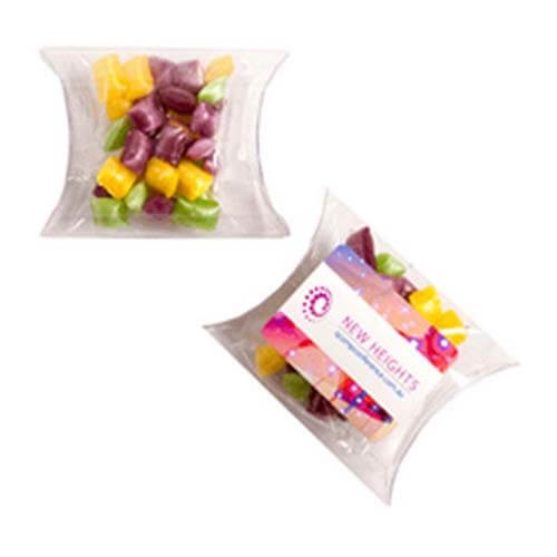branded 20g Humbugs Individually Wrapped Packed in Pillow Packs, from our range of promotional Humbugs & Rock Candy