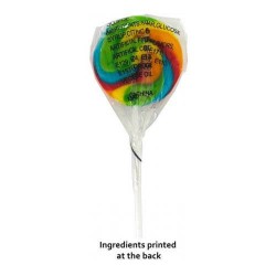 branded 16-20g Yellow Medium Candy Lollipops With Sticker, from our range of promotional Lollipops