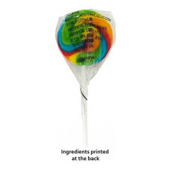 branded 16-20g Multi-Coloured Candy Lollipops With Sticker, from our range of promotional Lollipops