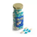 branded 220g Jelly Beans Packed in Tall Glass Jars, from our range of promotional Promotional Jelly Beans