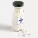 branded 220g Chewy Mints Packed in GlassTall Jars, from our range of promotional Branded Mints