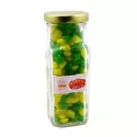 branded 180g Humbugs Packed in Tall Glass Jars, from our range of promotional Humbugs &amp; Rock Candy