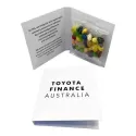 branded 50g Jelly Belly, Jelly Beans Packed in Gift Cards Sleeve, from our range of promotional Promotional Jelly Beans