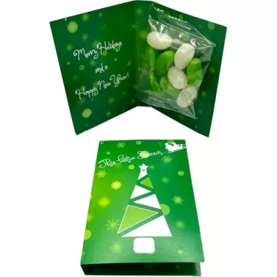 branded 25g Aussie Jelly Beans Packed in Gift Cards Sleeve, from our range of promotional Promotional Jelly Beans