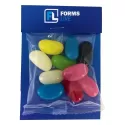branded 25g Aussie Jelly Beans Packed in Headboard Sleeve, from our range of promotional Promotional Jelly Beans