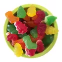 branded 100g Mixed Lollies Packed in White Cardboard Noodle Boxes, from our range of promotional Lollies &amp; Sweets