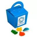 branded 100g Christmas Mixed Lollies Packed in Coloured Noodle Boxes, from our range of promotional Lollies &amp; Sweets