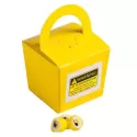 branded 100g Personalised Rock Candy Packed in Coloured Noodle Boxes, from our range of promotional Humbugs &amp; Rock Candy