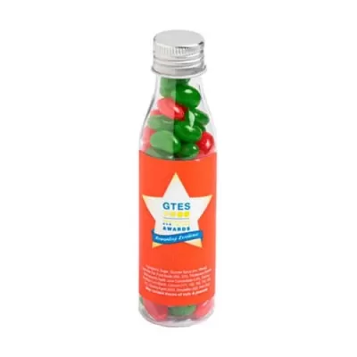 branded 100g Christmas Jelly Beans Packed in Soda Bottles, from our range of promotional Promotional Jelly Beans