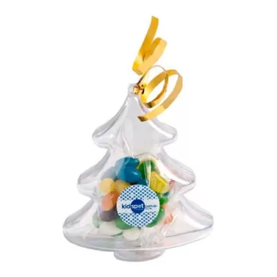 branded 50g Jelly Beans Packed in Acrylic Tree, from our range of promotional Promotional Jelly Beans