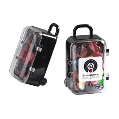 branded 50g Jelly Beans Packed in Carry-On Case, from our range of promotional Promotional Jelly Beans